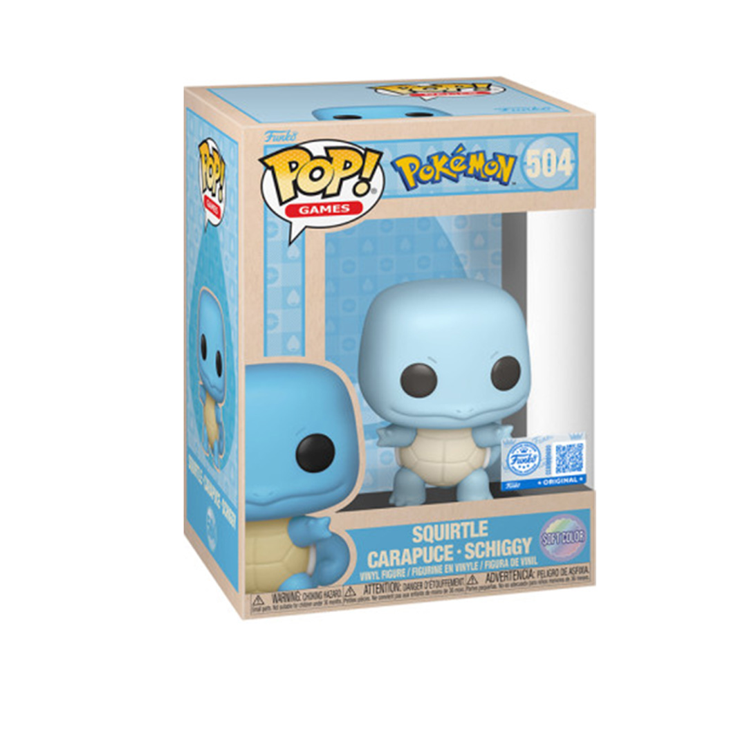 Funko Pop Pokémon Squirtle 504 Soft Color - Imagem 3