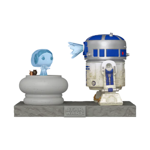 Funko Pop Star Wars R2D2 and Princess Leia Hologram 766